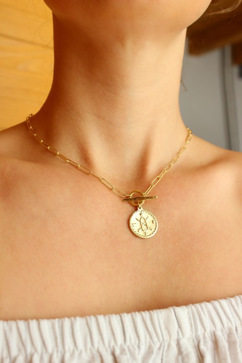 niezależność naszyjnik z medalionem. Biżuteria autorska. Naszyjnik moneta. Naszyjnik z moneta. Medaliony na łańcuszku. Naszyjnik talizman. Amulet. Talisman. Medalion z łódeczką, gwiazdą oraz kompasem. Medalion amulet niezależności. kompas